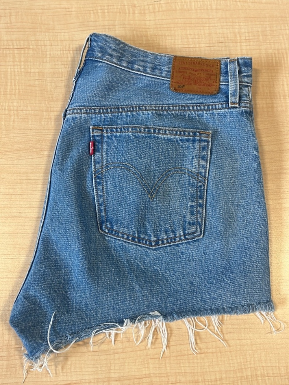 levi's jean denim shorts size 36 waist plus size